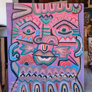 The Papuan masks (Acrylic Painting)