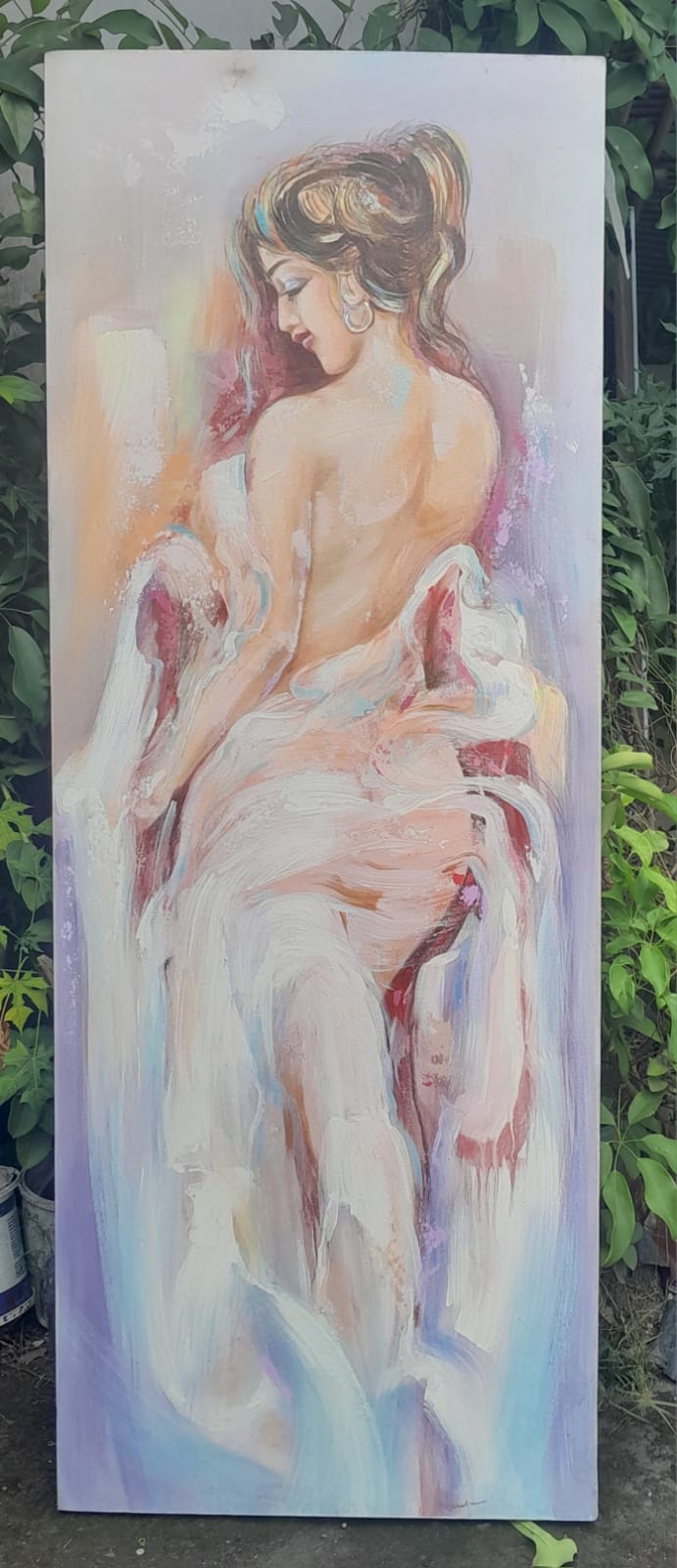 hand-painted-abstract-figure-on-canvas-160-x-60-cm